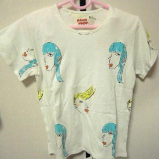 マルコマルカ(MALKOMALKA)の(MALKOMALKA)顔柄Ｔシャツ(Tシャツ(半袖/袖なし))
