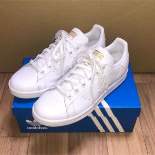 アディダス(adidas)の美品 adidas オリジナルス スタンスミス 23cm 白 金 ホワイト(スニーカー)