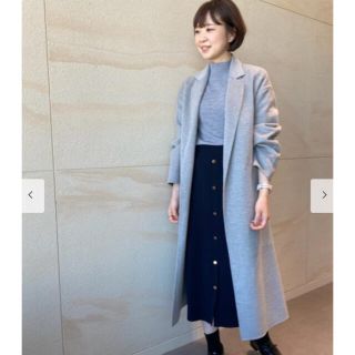 プラステ(PLST)の【美品】2020AW plst ヤクウールブレンドリバーコート S(ロングコート)