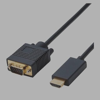 エレコム(ELECOM)のエレコム 変換ケーブル HDMI VGA 1.0m ブラック CAC-HDMIV(映像用ケーブル)