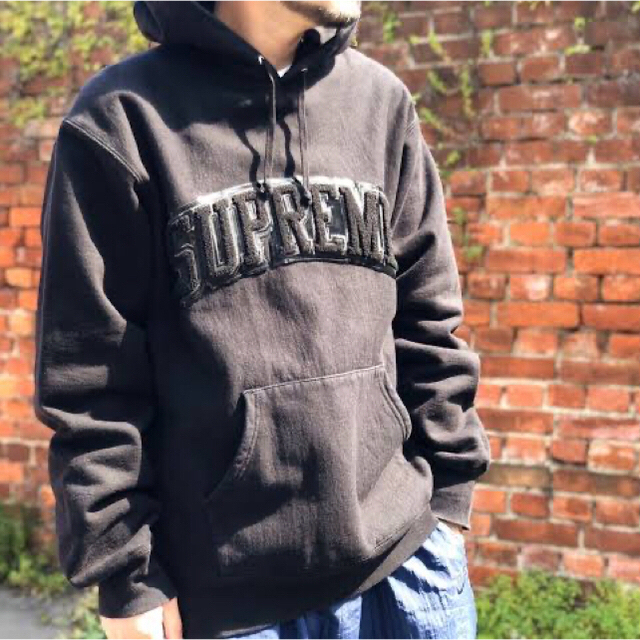 Supreme Patent Arc Hooded Sweatshirt L