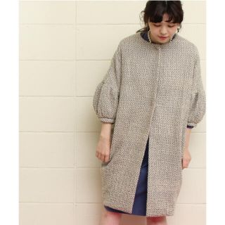 プープレ☆シャーリング刺繍変形パフスリーブコートpeupres | labiela.com