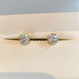 最高級人工ダイヤモンド　一粒ダイヤ　5mmピアス　バイザヤード  (ピアス)