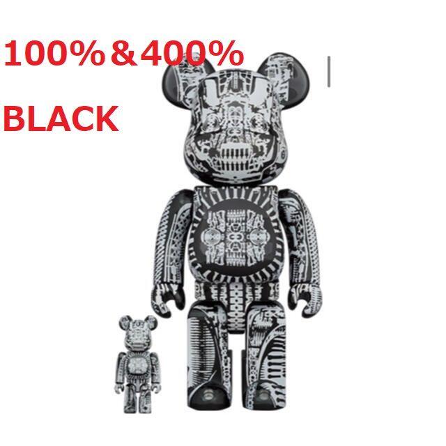 BE@RBRICK H.R.GIGER 100% & 400% BLACK商品名