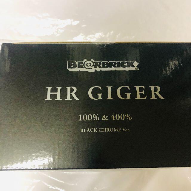 その他 MEDICOM TOY - BE@RBRICK H.R.GIGER 100% &amp; 400% BLACK