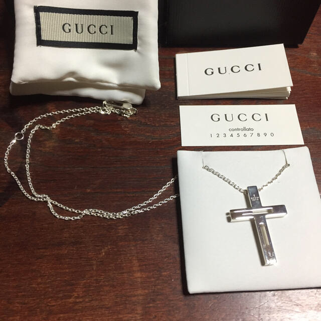 Gucci - GUCCI クロスネックレスの通販 by s shop|グッチならラクマ