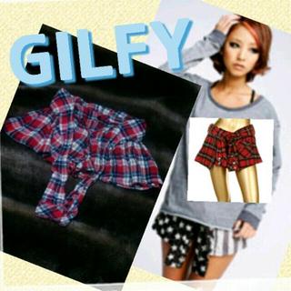 ギルフィー(GILFY)のGILFY♡チェックフェイクシャツSPT(ショートパンツ)