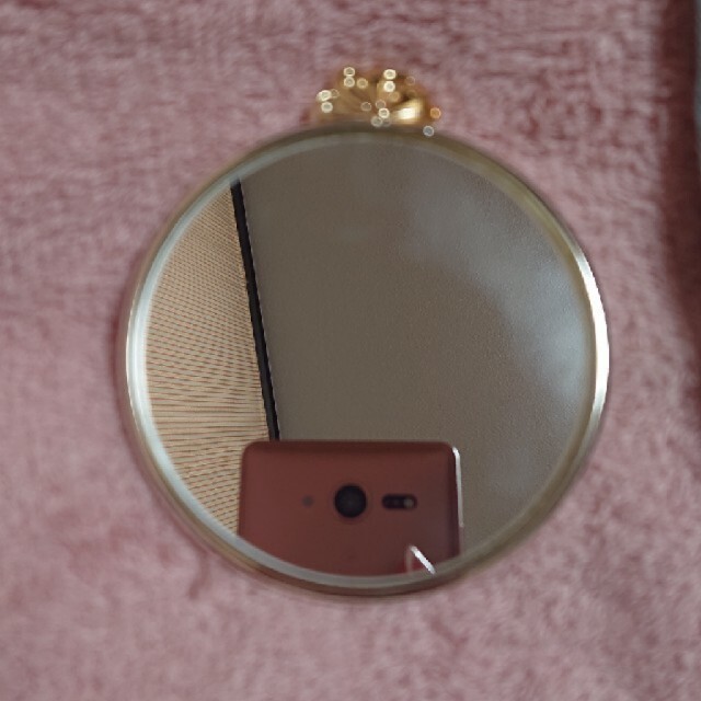 ケース付き手鏡 レディースのファッション小物(ミラー)の商品写真