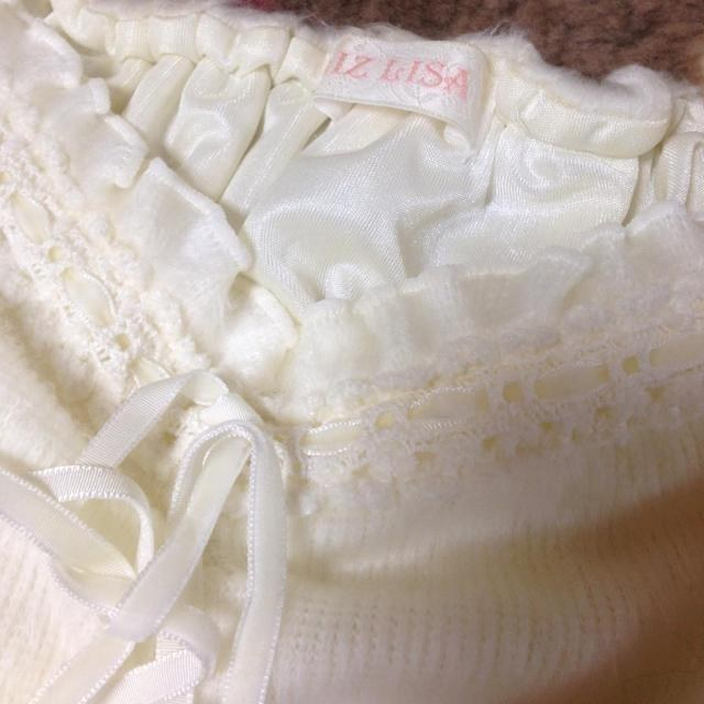 LIZ LISA(リズリサ)の新品 ホワイトフリルトップス レディースのトップス(シャツ/ブラウス(半袖/袖なし))の商品写真