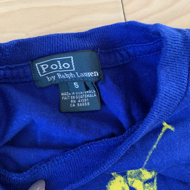 POLO RALPH LAUREN(ポロラルフローレン)のラルフローレン  イエローロゴ　5T キッズ/ベビー/マタニティのキッズ服男の子用(90cm~)(Tシャツ/カットソー)の商品写真