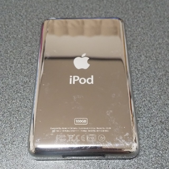 Apple(アップル)のiPodclassic 160gb ジャンク品 スマホ/家電/カメラのオーディオ機器(ポータブルプレーヤー)の商品写真