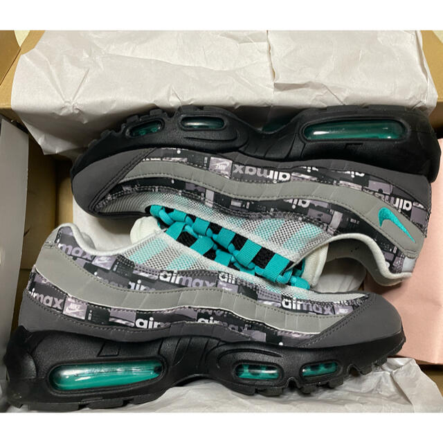 2024人気No.1の atmos × NIKE AIR MAX 95 JADE 26.5cm スニーカー