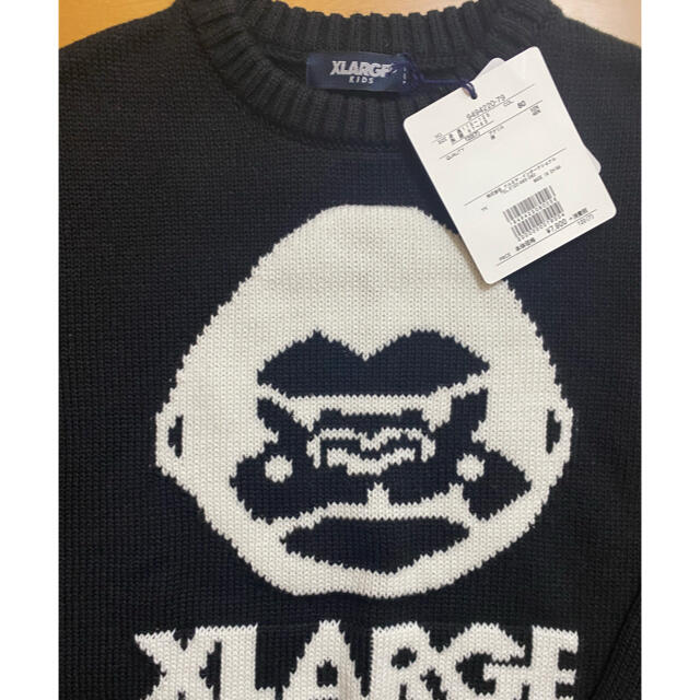 XLARGE(エクストララージ)のカイリ様専用　タグ付き新品未使用品　XLARGE  ファニーゴリラニットセーター キッズ/ベビー/マタニティのキッズ服男の子用(90cm~)(ニット)の商品写真