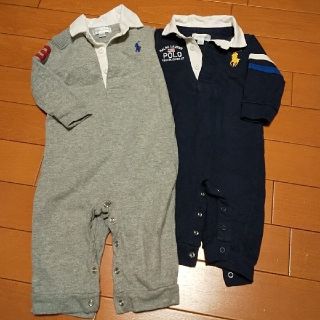 ラルフローレン(Ralph Lauren)のラルフローレン 長袖ロンパース カバーオール ２枚セット(ロンパース)