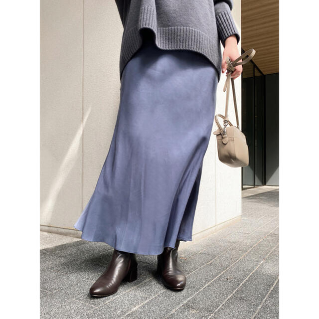 IENA(イエナ)のsale❣️IENA フィブリル フレア スカート ブルー 36 レディースのスカート(ロングスカート)の商品写真