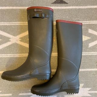 エーグル(AIGLE)のエーグルAIGLE  レインブーツ シャンタベル  カーキ(レインブーツ/長靴)