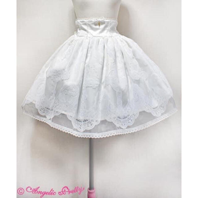 Angelic Pretty(アンジェリックプリティー)の★最終値下げ★Heavenly Cross スカート(白) レディースのスカート(ミニスカート)の商品写真