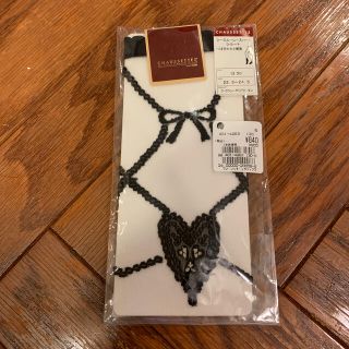 CHAUSSETTES＊未開封　くるぶしシースルーレースハート靴下(ソックス)