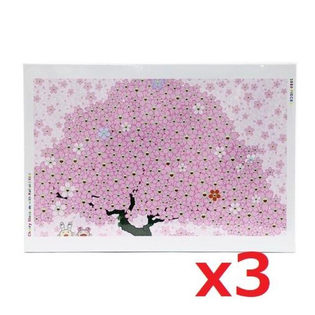 【３個セット】村上隆 パズル 桜　カイカイキキ エンタメ/ホビーの美術品/アンティーク(その他)の商品写真