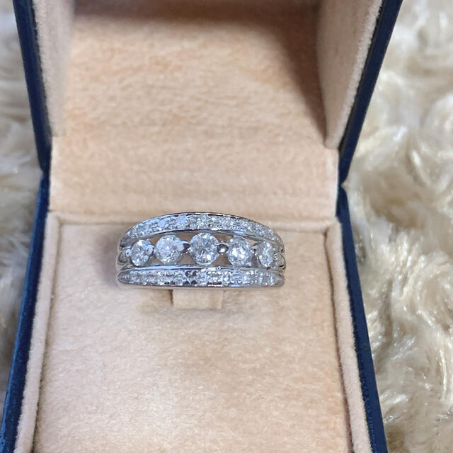 送料込】 豪華❤️ リング ダイヤモンド 1.02ct Pt900 リング(指輪