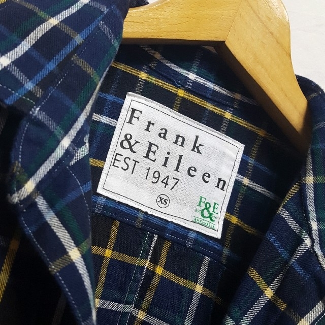 Frank&Eileen(フランクアンドアイリーン)の★USA製 Frank&Eileen チェック オープンカラー シャツ レディースのトップス(シャツ/ブラウス(長袖/七分))の商品写真