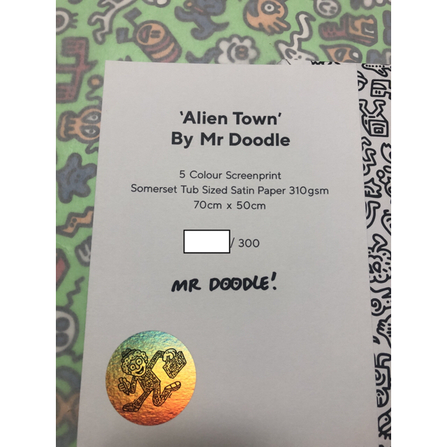 Mr.doodle Alien Town ED300 エンタメ/ホビーの美術品/アンティーク(版画)の商品写真