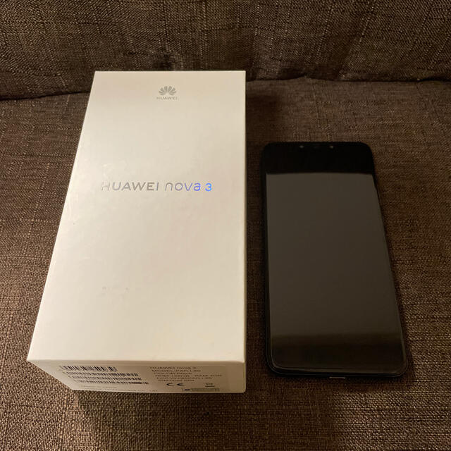 HUAWEI(ファーウェイ)のHUAWEI nova 3 Black simフリー スマホ/家電/カメラのスマートフォン/携帯電話(スマートフォン本体)の商品写真