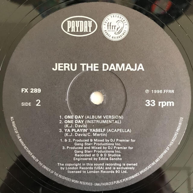 Jeru The Damaja - One Day