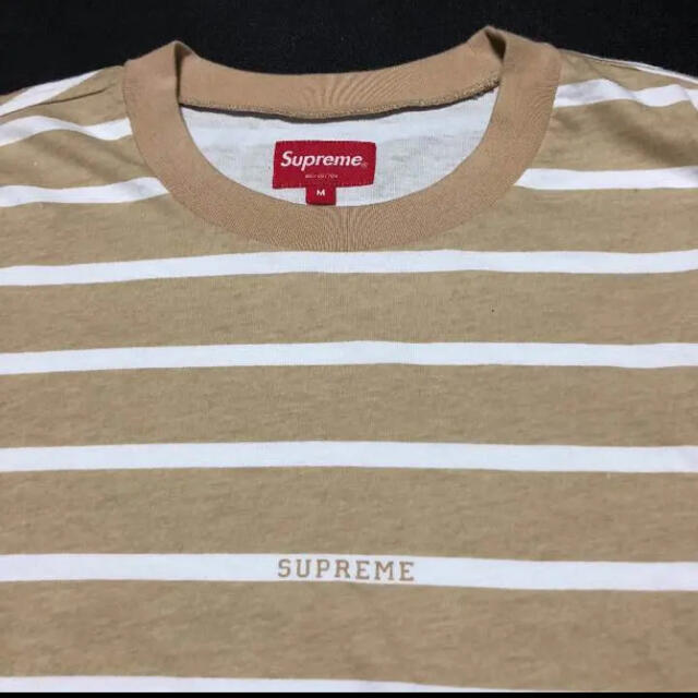 Supreme(シュプリーム)のシュプリームボーダーロンTサイズM メンズのトップス(Tシャツ/カットソー(七分/長袖))の商品写真