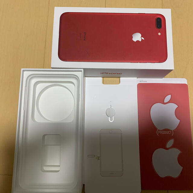 Apple レッド 128GB SIMフリーの通販 by ライオング｜アップルならラクマ - iPhone7Plus プラス 本体 好評日本製