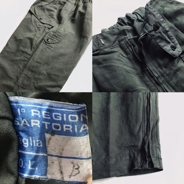 40s 50s イタリア軍 ヴィンテージ ビンテージ 古着 リネン パンツの