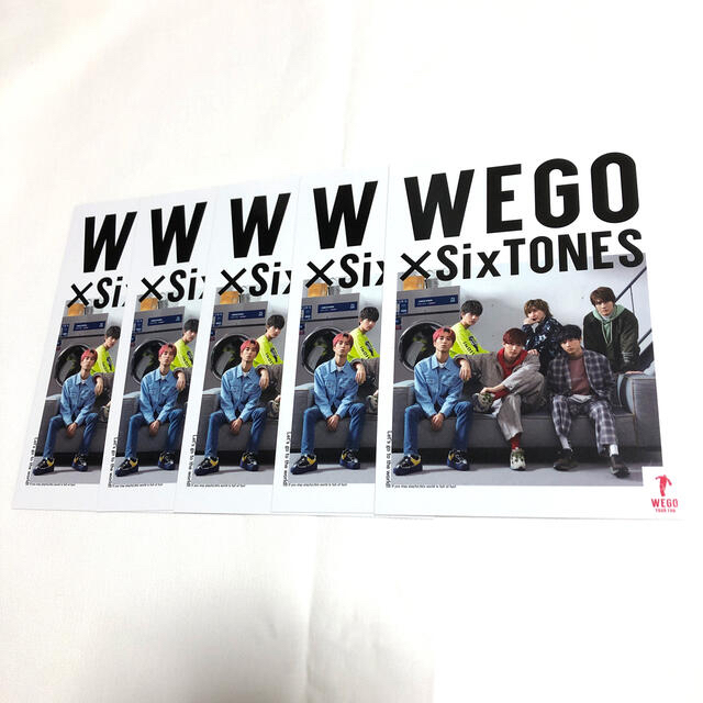 Johnny's(ジャニーズ)のSixTONES × WEGO ５枚セット エンタメ/ホビーのタレントグッズ(アイドルグッズ)の商品写真