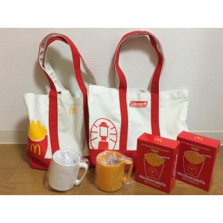 マクドナルド 福袋 トートバッグ ポテトクロック マグカップ セット(ノベルティグッズ)