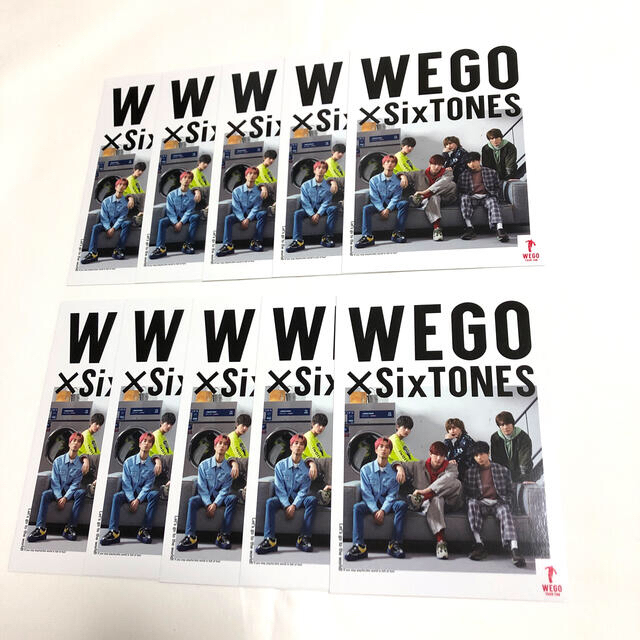 Johnny's(ジャニーズ)のSixTONES × WEGO １０枚セット エンタメ/ホビーのタレントグッズ(アイドルグッズ)の商品写真