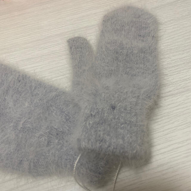 PW-KUMA様専用★アンゴラ手袋 レディースのファッション小物(手袋)の商品写真