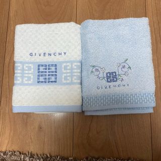 ジバンシィ(GIVENCHY)の新品ジバンシー　ハンドタオル２枚セット　ジバンシー刺繍(タオル/バス用品)