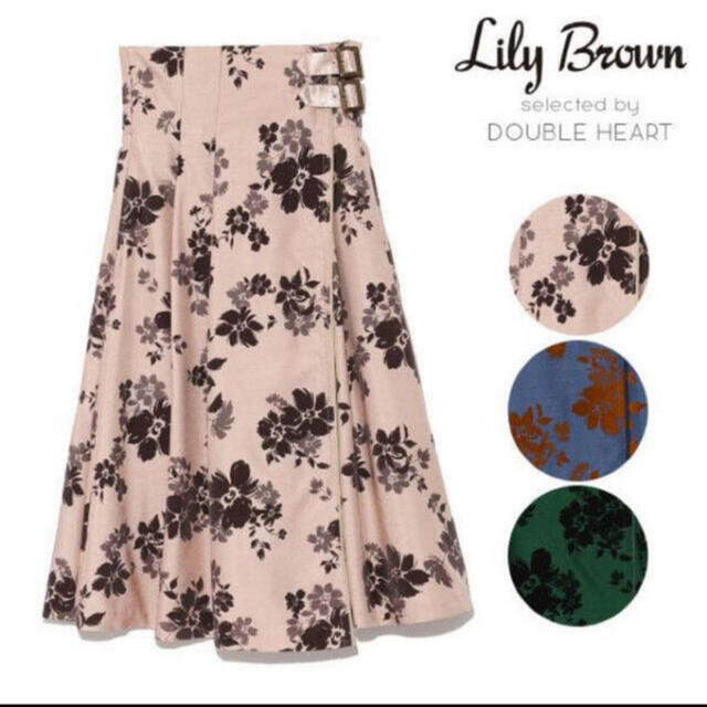 Lily Brown(リリーブラウン)の【こっこ様専用】Lilly Brown フラワーフロッキーラップスカート レディースのスカート(ロングスカート)の商品写真