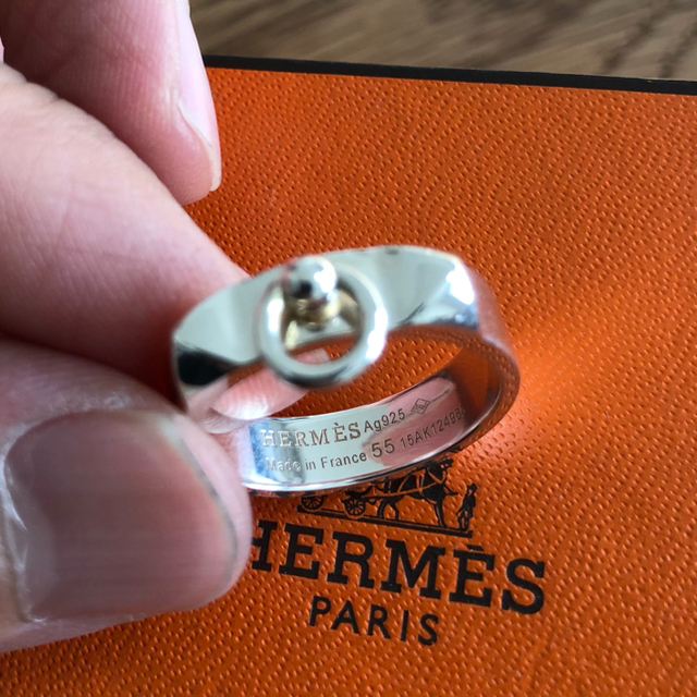 Hermes(エルメス)のほぼ未使用 HERMES エルメス コリエドシアン リング 指輪 55 15号 レディースのアクセサリー(リング(指輪))の商品写真