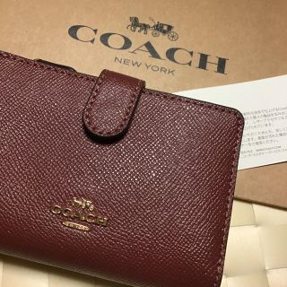 コーチ(COACH)の【新品未使用】コーチ２つ折り財布☆F11484(財布)