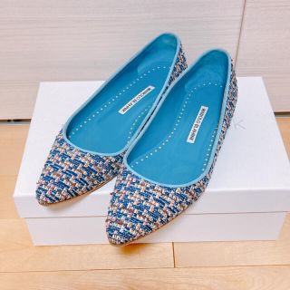 マノロブラニク(MANOLO BLAHNIK)のS&A様 マノロブラニクMANOLO BLAHNIKツィードパンプス36 1/2(ハイヒール/パンプス)