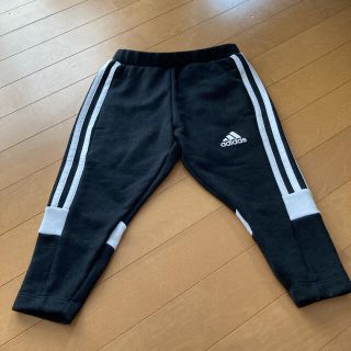 アディダス(adidas)のキッズ用　adidas黒ジャージ厚手　9分丈？10分丈？(パンツ/スパッツ)