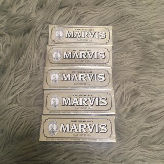 マービス(MARVIS)の【新品】MARVIS マービス  ホワイトミント 25ml 5個セット(歯磨き粉)