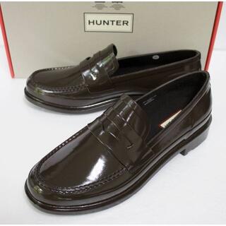 ハンター(HUNTER)の定価16500 新品 本物 HUNTER メンズ ローファー JP25 2045(長靴/レインシューズ)