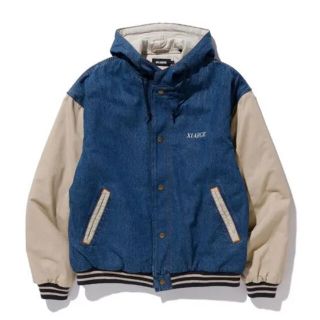 エクストララージ(XLARGE)のXLARGE HOODED VARSITY DENIM JACKET(Gジャン/デニムジャケット)