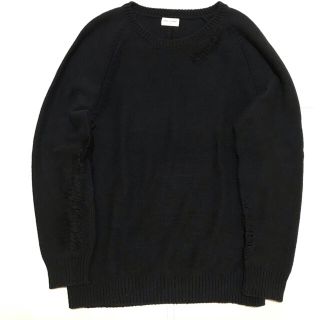 サンローラン(Saint Laurent)の16SS サンローラン  国内正規品　グランジ　ダメージ加工　ニット　M(ニット/セーター)