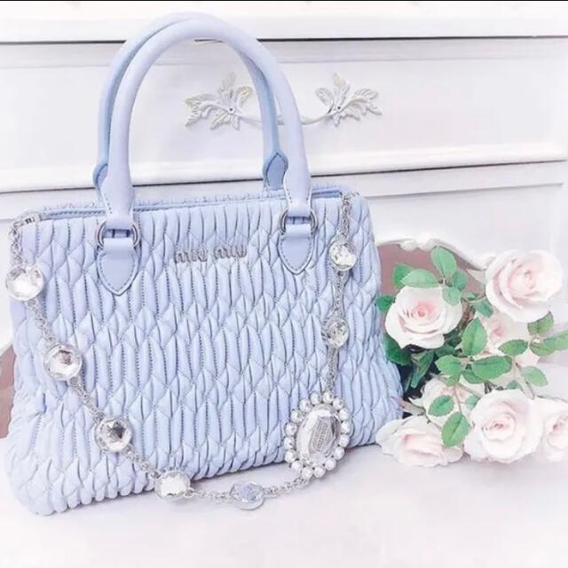 miumiu ナッパクリスタル　スカイブルー