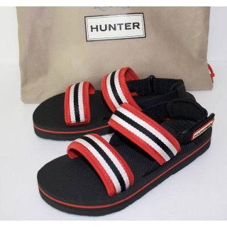 ハンター(HUNTER)の定価9900 新品 本物 HUNTER レディース サンダル JP22 2057(サンダル)