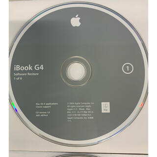 マック(Mac (Apple))のibook G4 software restore ディスク(PCパーツ)