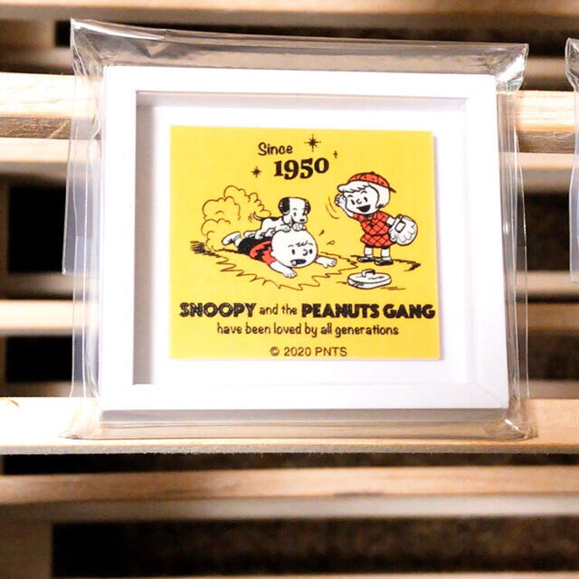 Peanuts 70周年イラスト スヌーピーフレーム スクエア マグネット 野球 ベースボールの通販 By Select Shop Soma ピーナッツならラクマ