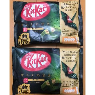 ネスレ(Nestle)のキットカット ミニ オトナの甘さ 濃い抹茶(12枚入)２袋セット(菓子/デザート)